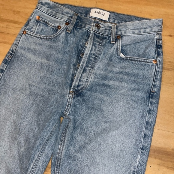 Agolde Riley High Rise Straight Crop Jean Size 26 - Picture 5 of 12